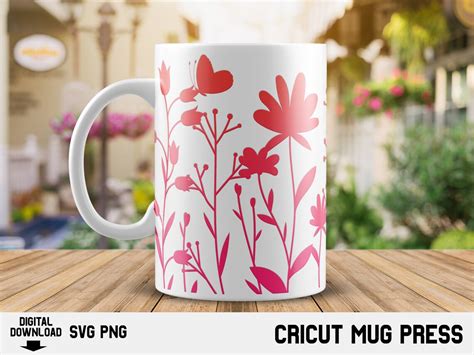 Cricut Mug Press Svg Design For Infusible Ink Sheet Meadow Etsy Uk