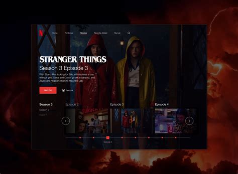 Concept Ui Design For Stranger Things Netflix By Zahra Shi