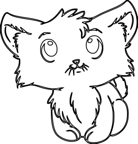Large Cat Coloring Page - 246+ SVG File for DIY Machine