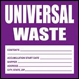 Universal Waste Labels Images