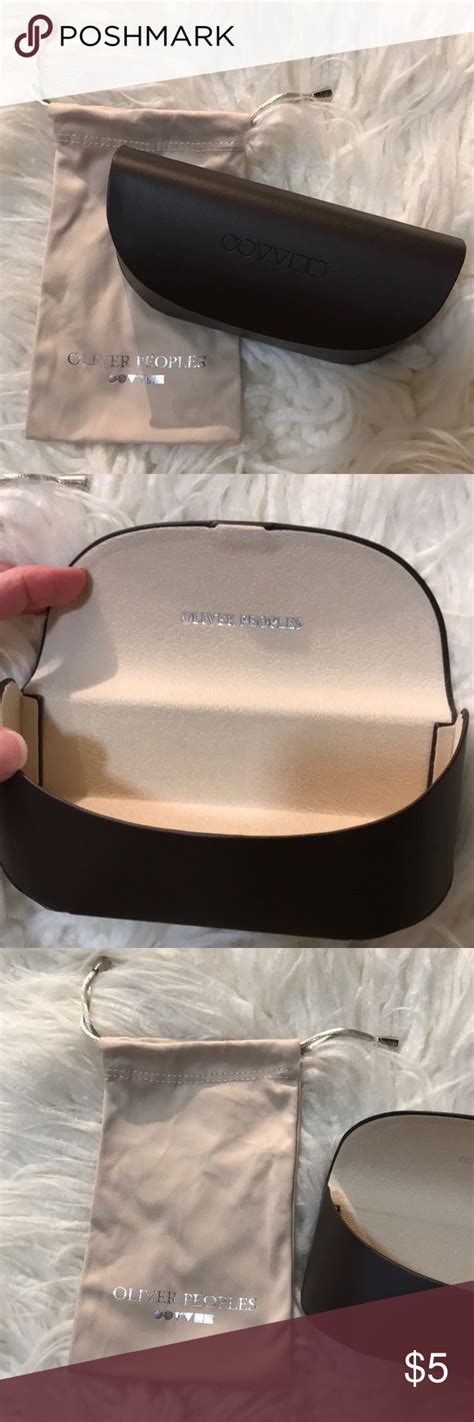 Nwot Oliver Peoples Sunglasses Case And Dustbag Sunglasses Case