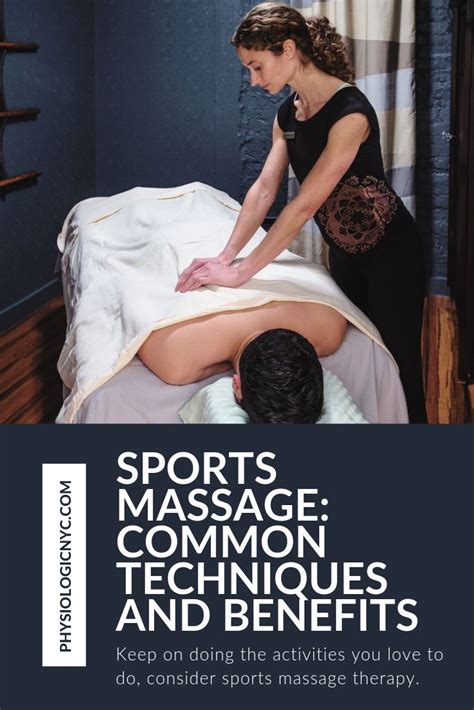 Common Techniques And Benefits Of Sports Massage Therapy Consider Sports Massage Even If You