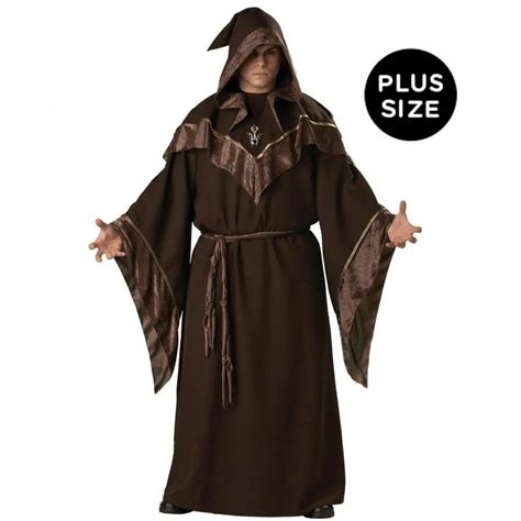 Buy Adult Mens Wizard Mystic Sorcerer Hooded Robe