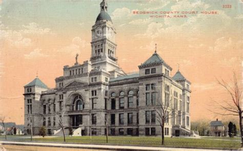 Postcard Sedgwick County Courthouse In Wichita Kansas~128262 Ebay