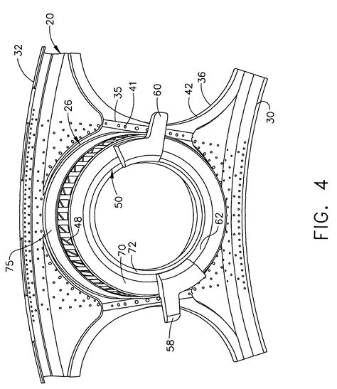 Patent US6976363 Combustor Dome Assembly Of A Gas Turbine Engine