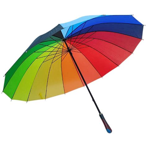 Vibgyor Products Rainbow Umbrella Multi Color Rainbow Umbrella For