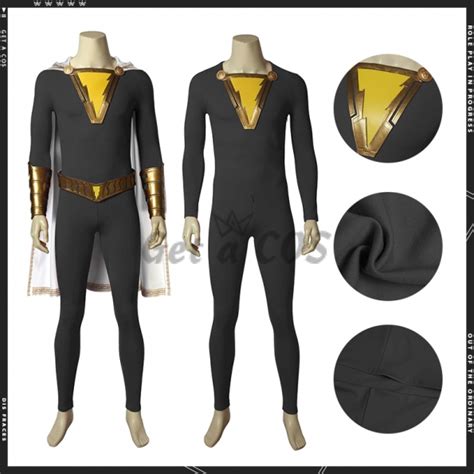 Hero Costumes Shazam Freddy Freeman Black Customized Get A Cos