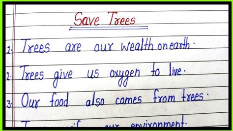 Essay On Save Trees In English10 Lines On Save Tree In Englishsave