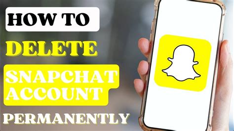 how to delete snapchat account permanently youtube