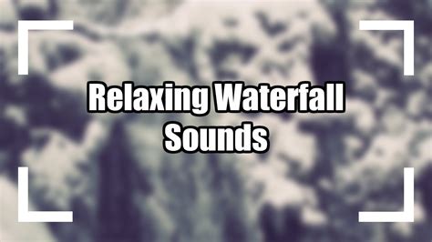 Relaxing Waterfall Sounds For Sleeping Youtube