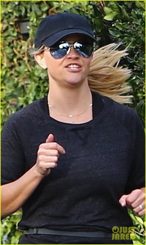 Reese Witherspoon Goes For A Run Before Casting Her Vote Photo
