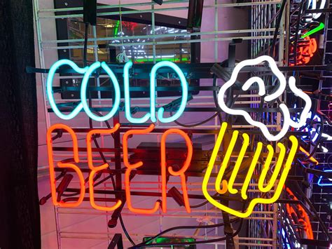 Bar Neon Sign Handmade Great For A Mancave Garage Pub Etsy