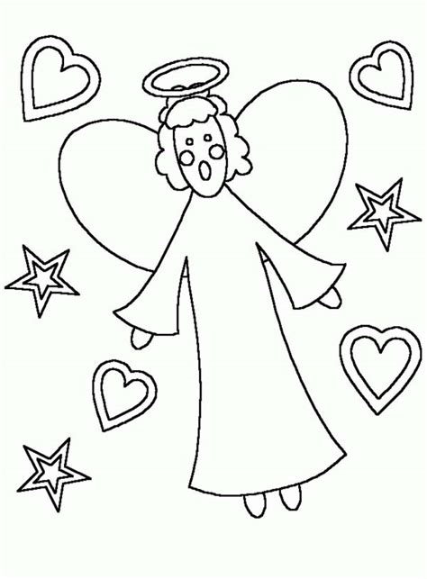 Kids Drawing Of Angels Coloring Page Color Luna
