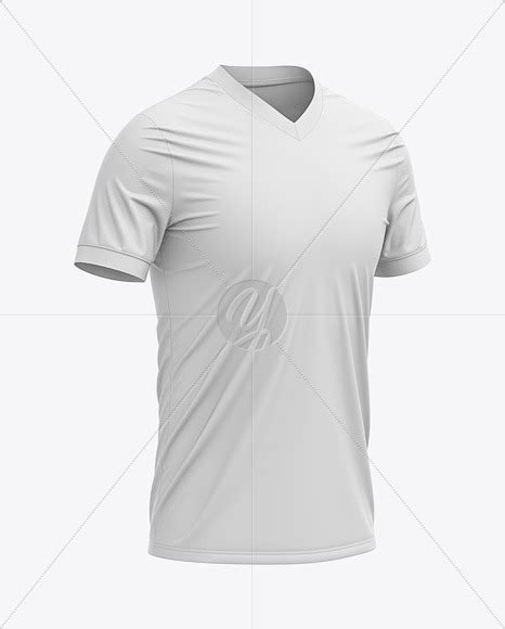 It's as easy as uploading your design and picking your shirt color! 44+ Mens Soccer Y-Neck Jersey T-Shirt Mockup Back Half ...