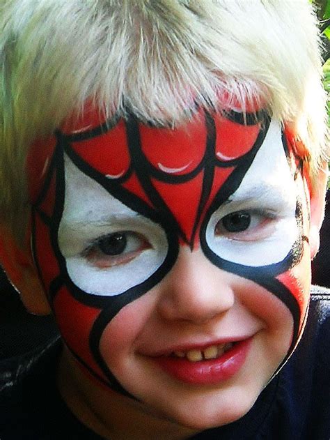 Spiderman Face Paint Kid – View Painting