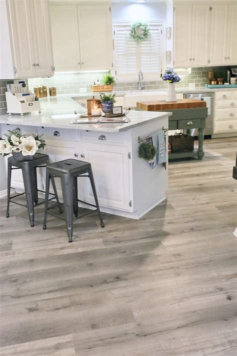 A protective top layer effectively seals the surface, making it easy to clean and offers. Updating a Kitchen with Vinyl Engineered Plank Flooring ...