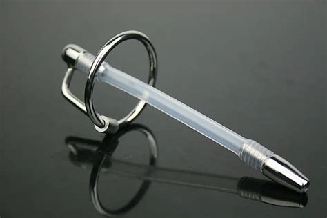 Hollow Stainless Steel Silicone Penis Plugs Catheter Sounds Prince Wand