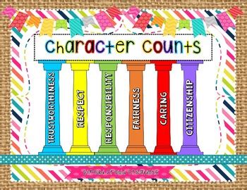 Character Counts by Stroud Crowd Creations | Teachers Pay Teachers