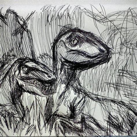 Jurassic Park Dinosaurs Drawing By Giselle Rivas Fine Art America