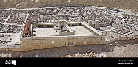 Reconstruction Of Holy Temple In Jerusalem Stock Photo Alamy