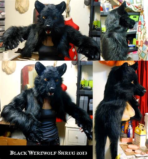 Seriously Crazy But So Cool Black Werewolf Shrug By Magpiebones