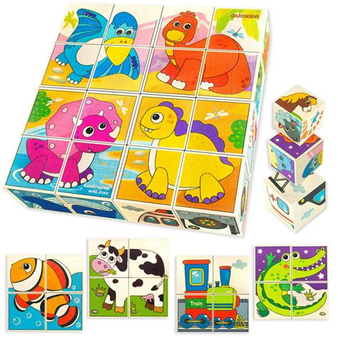 Quokka Wooden Blocks Puzzles For Babies And Toddlers 1 2 3 Year Olds
