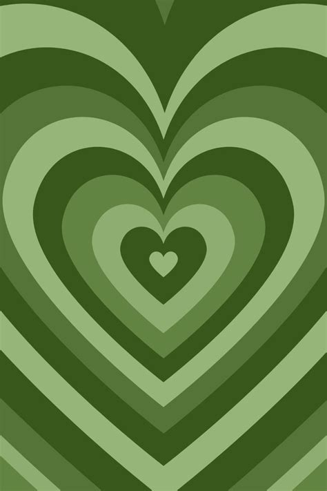 Green Hearts Зеленые картины Винтажные плакаты Зеленый
