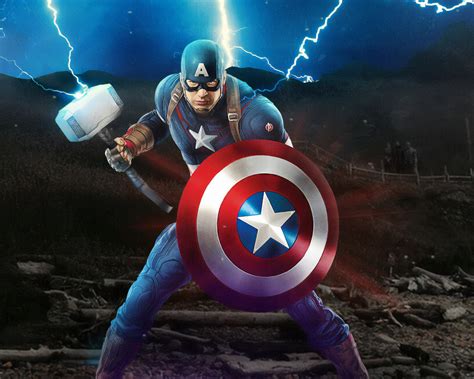 Looking for the best captain america wallpaper ? 1280x1024 Captain America Mjolnir Avengers Endgame 4k ...
