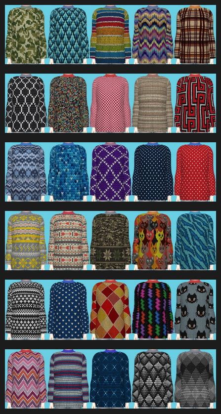 Snowy Escape Knitted Sweater At Annetts Sims 4 Welt Sims 4 Updates