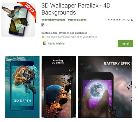 3d Wallpaper Parallax 4d Backgrounds Best 3d Android Wallpaper App
