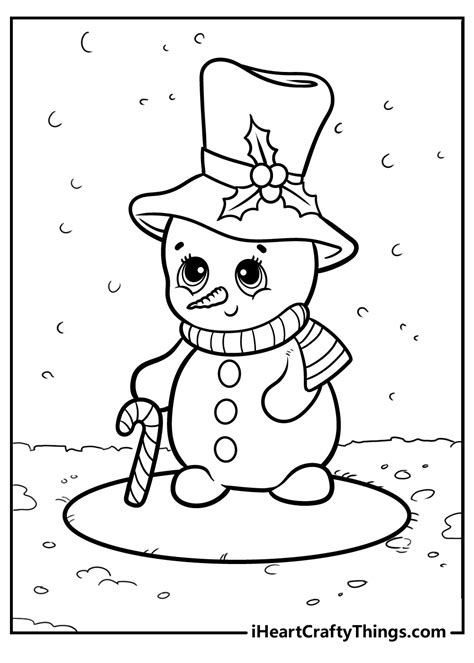 Snowman Coloring Pages Updated 2021