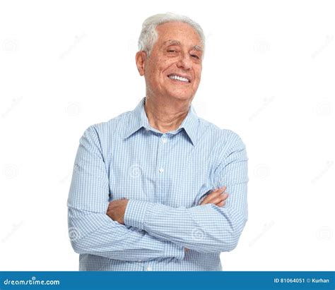 Smiling Senior Man Stock Image Image Of Casual Adult