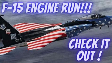 F 15c Engine Run With Awesome Afterburners Youtube