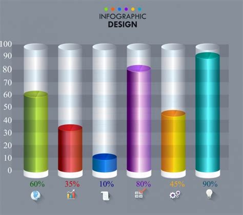 Modern Infographics Bar Chart Vectors Free Download 25841 Editable Ai