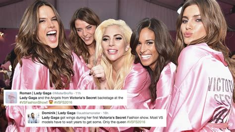 Lady Gaga Led The Victorias Secret Angels In A Backstage Sing Along