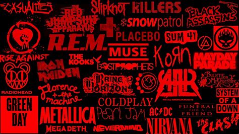 Fondos De Pantalla 1366x768 Logotipo Emblema Rock Music Música