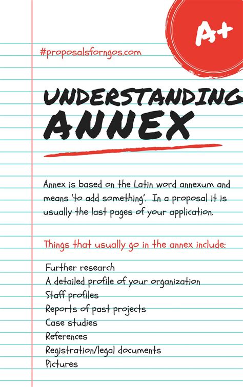 What Is An Annex Proposal For Ngos