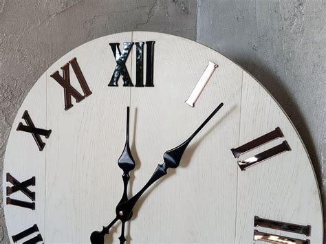 Large Silver Wall Clock With Numbers It Is Available In Five