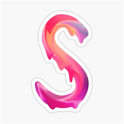 The Letter S Purple Watercolor Sticker By Creativetext Redbubble