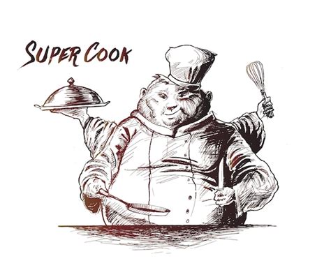 Premium Vector Professional Chefs Cooking Culinary Chefs Hand Drawn