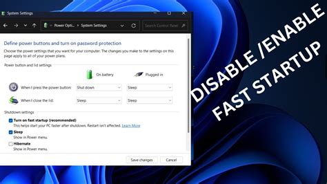 How To Disableenable Fast Startup On Windows 11 Youtube