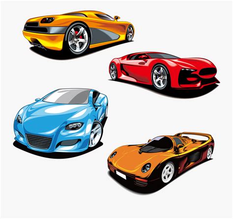Sports Car Racing Clip Art Shuai Cartoon Sports Car Png Free