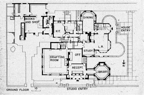 Https://techalive.net/home Design/frank Lloyd Wright Studio And Home Floor Plan