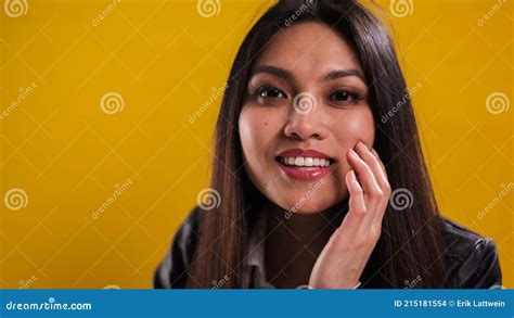 Young Woman With A Pretty Face Poses For The Camera Stock Photo Image