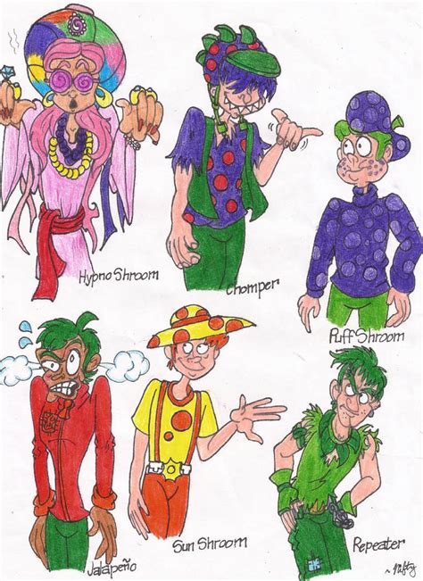 Plants Vs Zombies Humanizations 2 By Niftynautilus On Deviantart