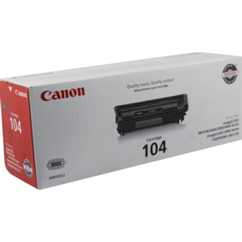 Canon 104 0263b001 Original Black Toner Cartridge For Canon L90 L120