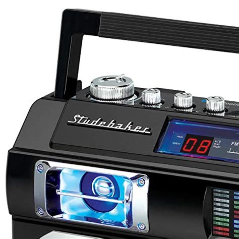 Studebaker Sb2145b 80s Retro Street Bluetooth Boombox With Fm Radio