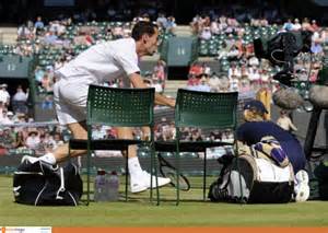 Smash And Volley One Ballgirl Provides Landing Mat For Ft In Tennis Star While Another Enjoys