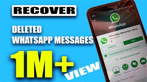 Here's how to restore them: How to Recover Deleted WhatsApp Messages EASILY! - 2019 ...