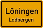 Ortsschild Löningen-Lodbergen kostenlos: Download & Drucken